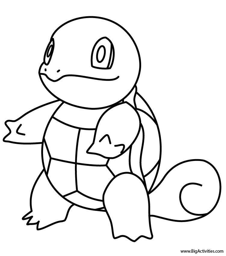 Pokemon Squirtle Coloring Pages at GetColorings.com   Free printable ...