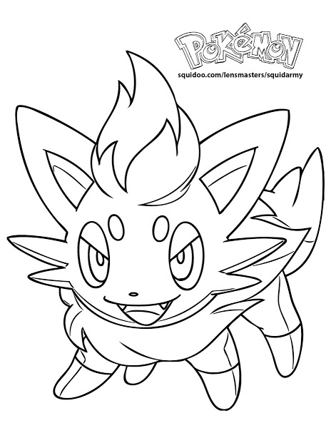 Pokemon Zorua Coloring Pages at GetColorings.com  Free printable