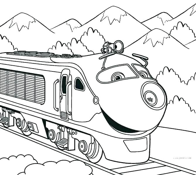 Polar Express Train Coloring Page at Free printable