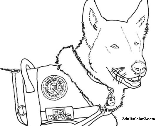 Police Dog Coloring Page at GetColorings.com  Free printable colorings