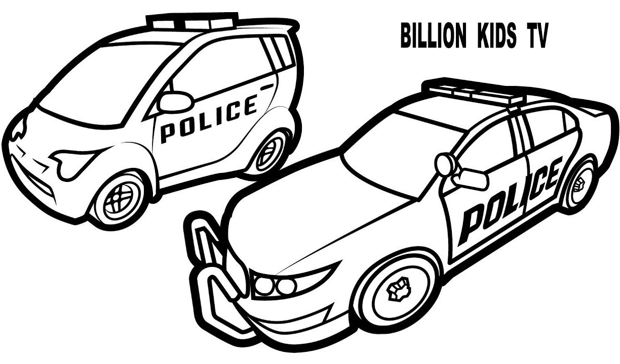 Coloring Pages Police Car