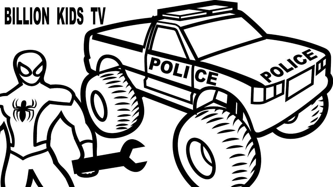 Police Truck Coloring Pages At GetColorings Free Printable 