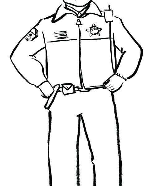 Police Uniform Coloring Pages at GetColorings.com | Free printable
