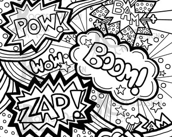 Pop Art Coloring Pages at GetColorings.com | Free printable colorings