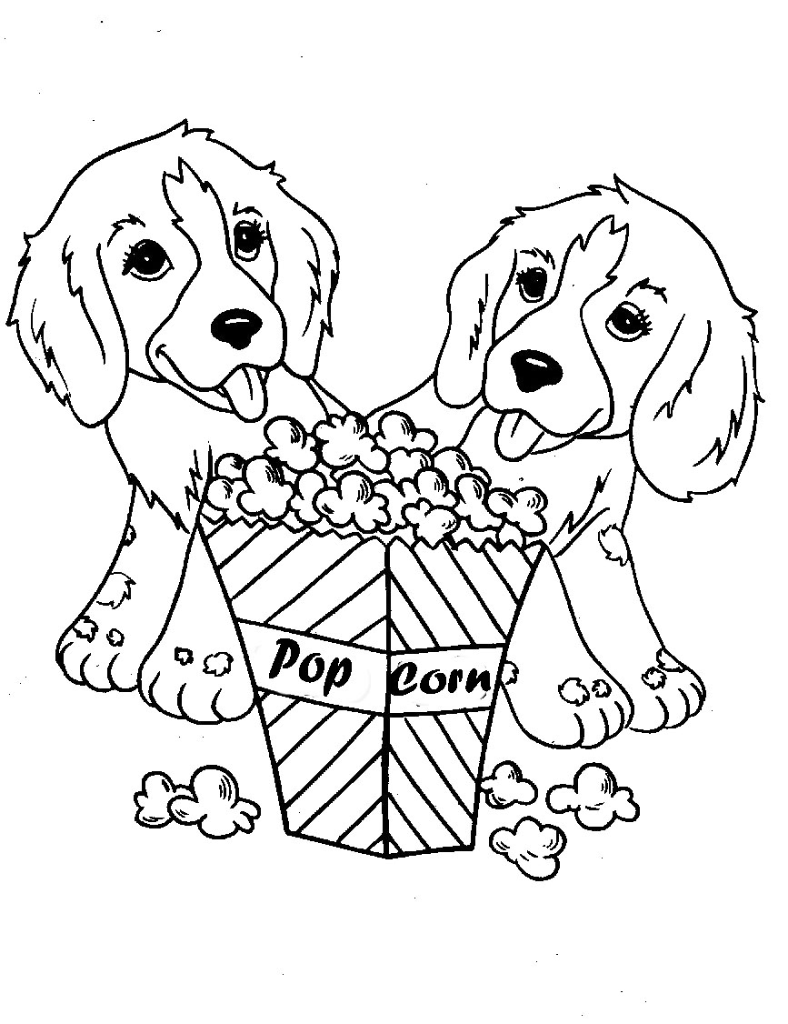 Popcorn Coloring Pages Printable at GetColorings.com | Free printable