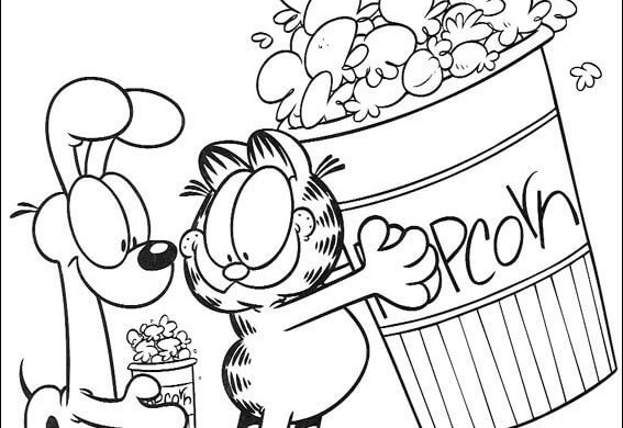 Popcorn Kernel Coloring Page at GetColorings.com | Free ...