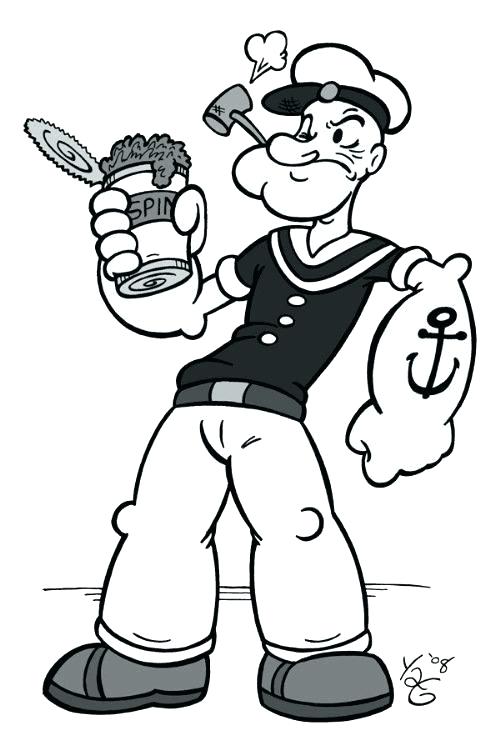 Popeye Coloring Page