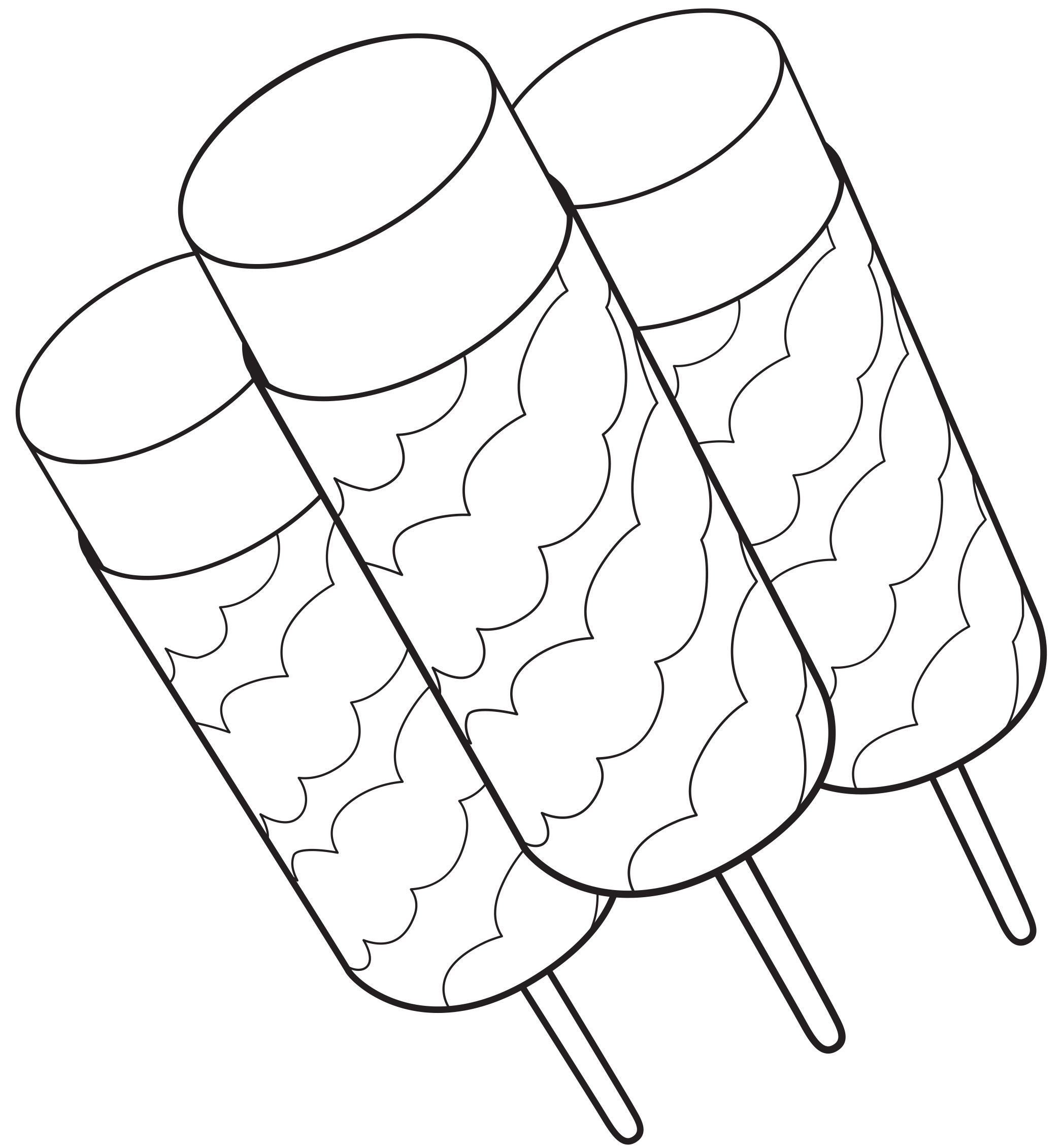 Popsicle Coloring Page at Free printable colorings