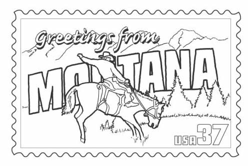 Postage Stamp Coloring Page at GetColorings.com | Free printable