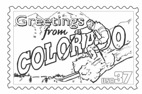 Postage Stamp Coloring Page at GetColorings.com | Free printable