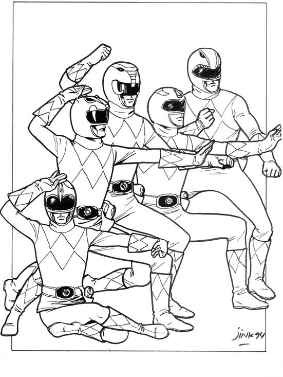 Power Rangers In Space Coloring Pages at GetColorings.com | Free