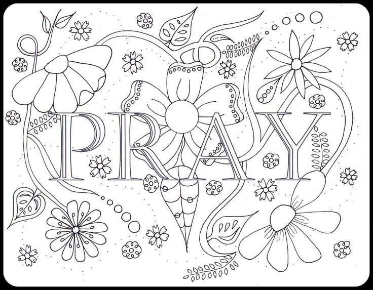 736x573 PRAY Doodle Doodling Pinterest Doodles Bible And Adult Coloring
