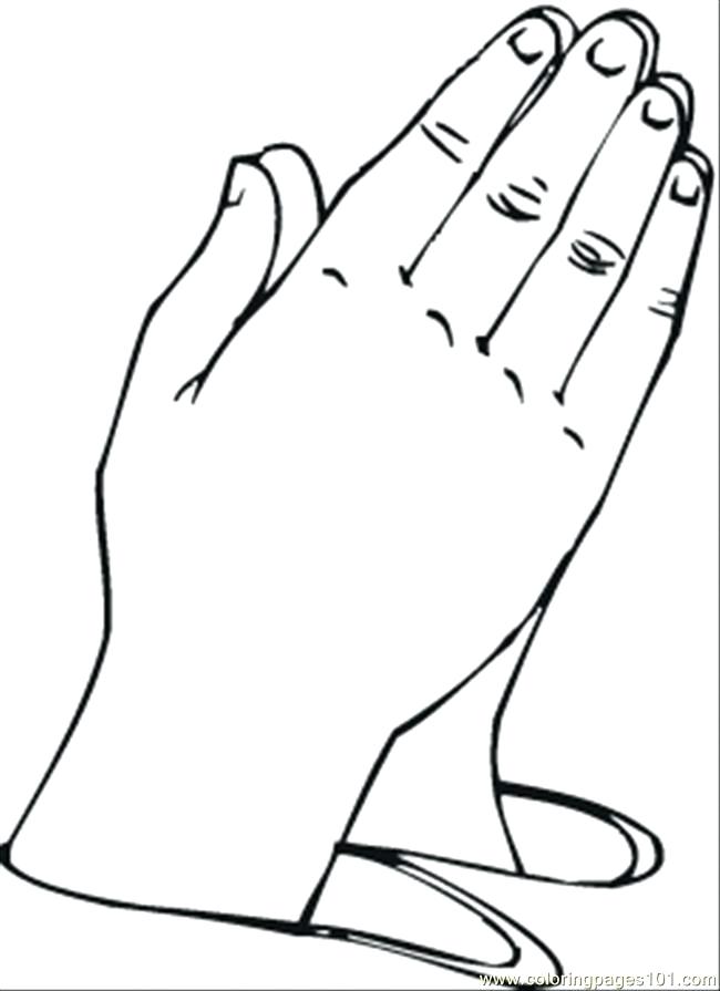 Praying Hands Coloring Pages at GetColoringscom Free