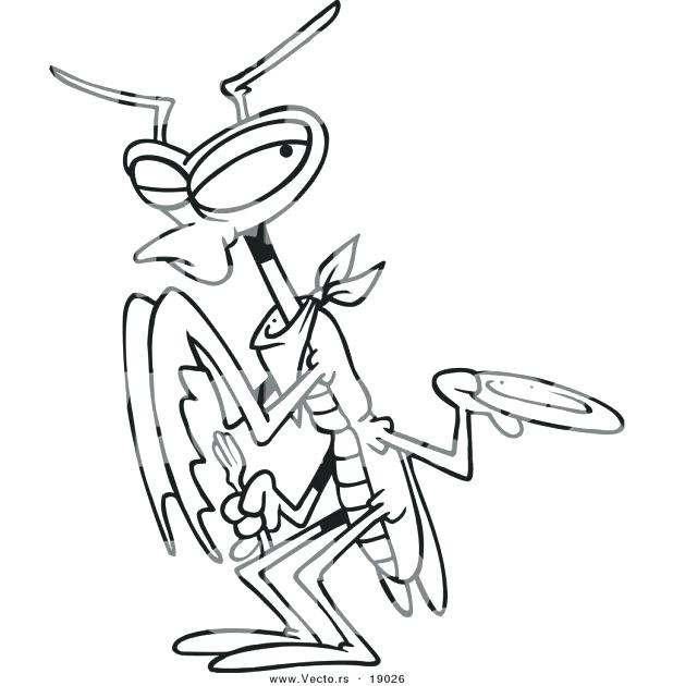 Praying Mantis Coloring Page at GetColorings.com | Free printable