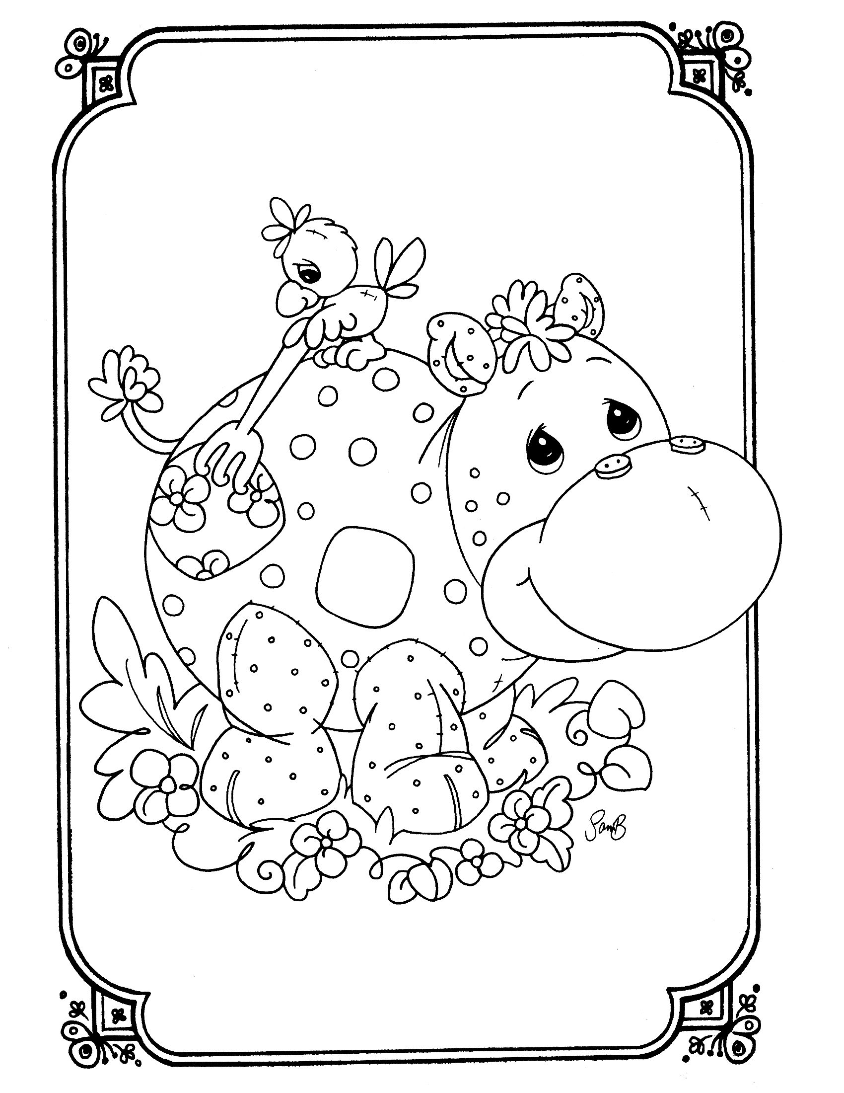 Precious Moments Animals Coloring Pages at GetColorings.com | Free