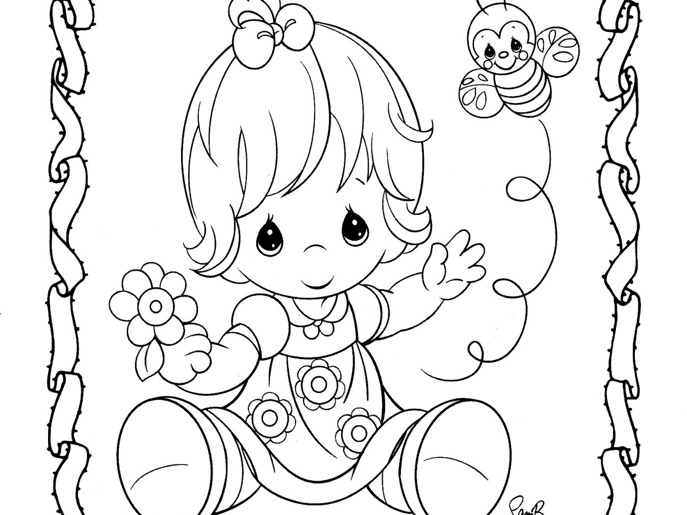 Precious Moments Animals Coloring Pages at Free