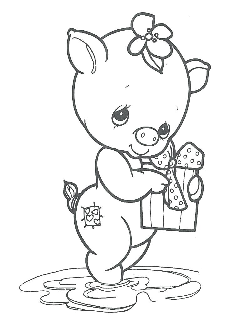 Precious Moments Animals Coloring Pages at Free