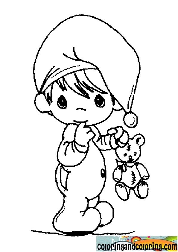 Precious Moments Boy Coloring Pages at Free