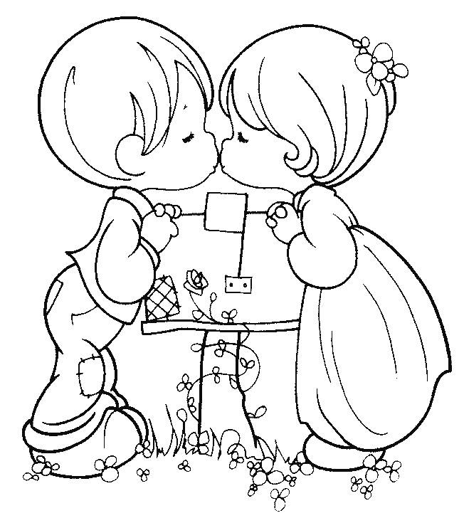 Precious Moments Boy Coloring Pages at Free