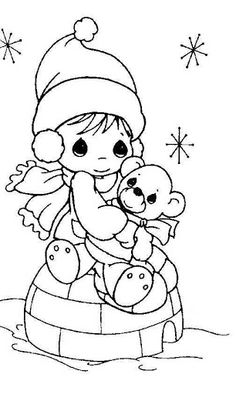 Precious Moments Christmas Coloring Pages At Getcolorings Free