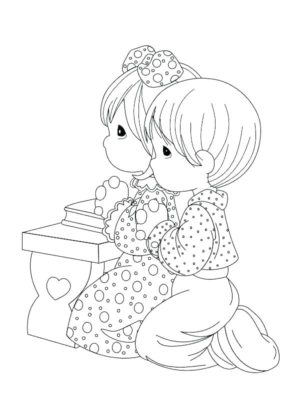 Precious Moments Christmas Coloring Pages Free at GetColorings.com