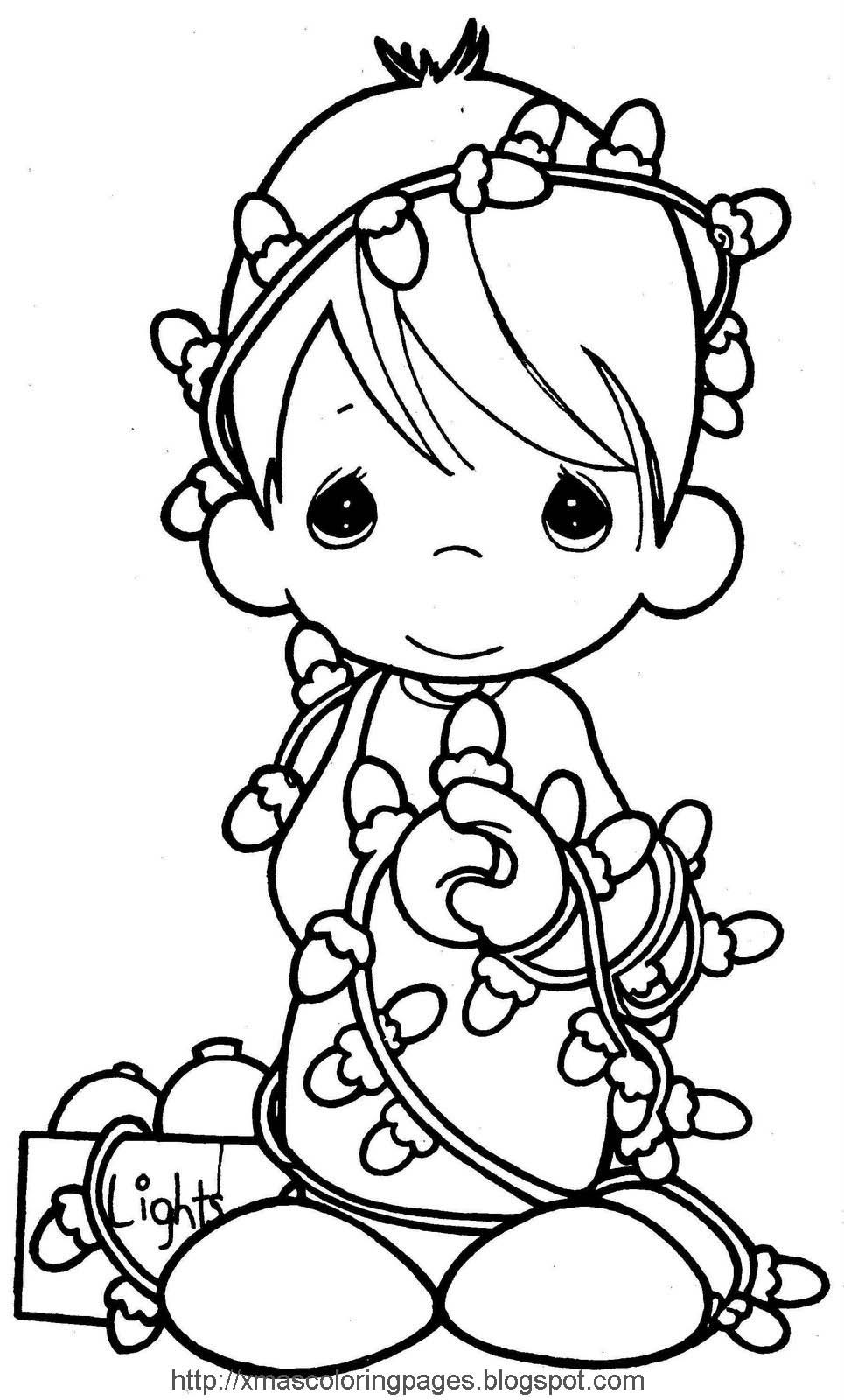 Precious Moments Christmas Coloring Pages Free At GetColorings 
