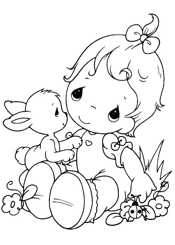 10 Precious Moments Animal Coloring Pages to Melt Your Heart