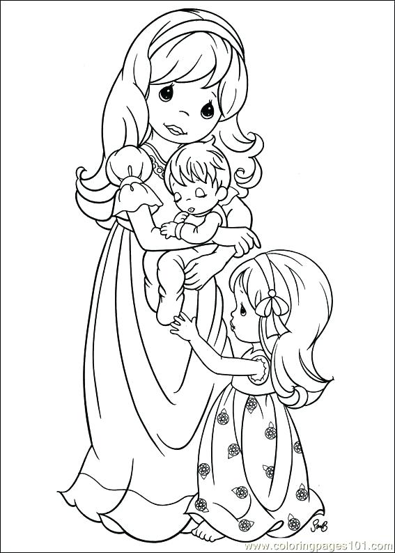 Precious Moments Easter Coloring Pages at GetColorings.com | Free