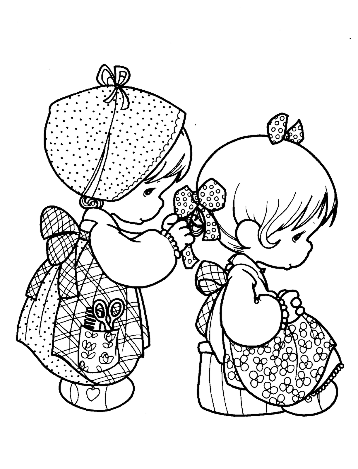 Precious Moments Love Coloring Pages At GetColoringscom | Free