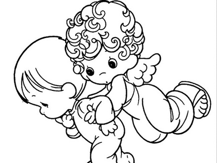 praying precious moments coloring pages