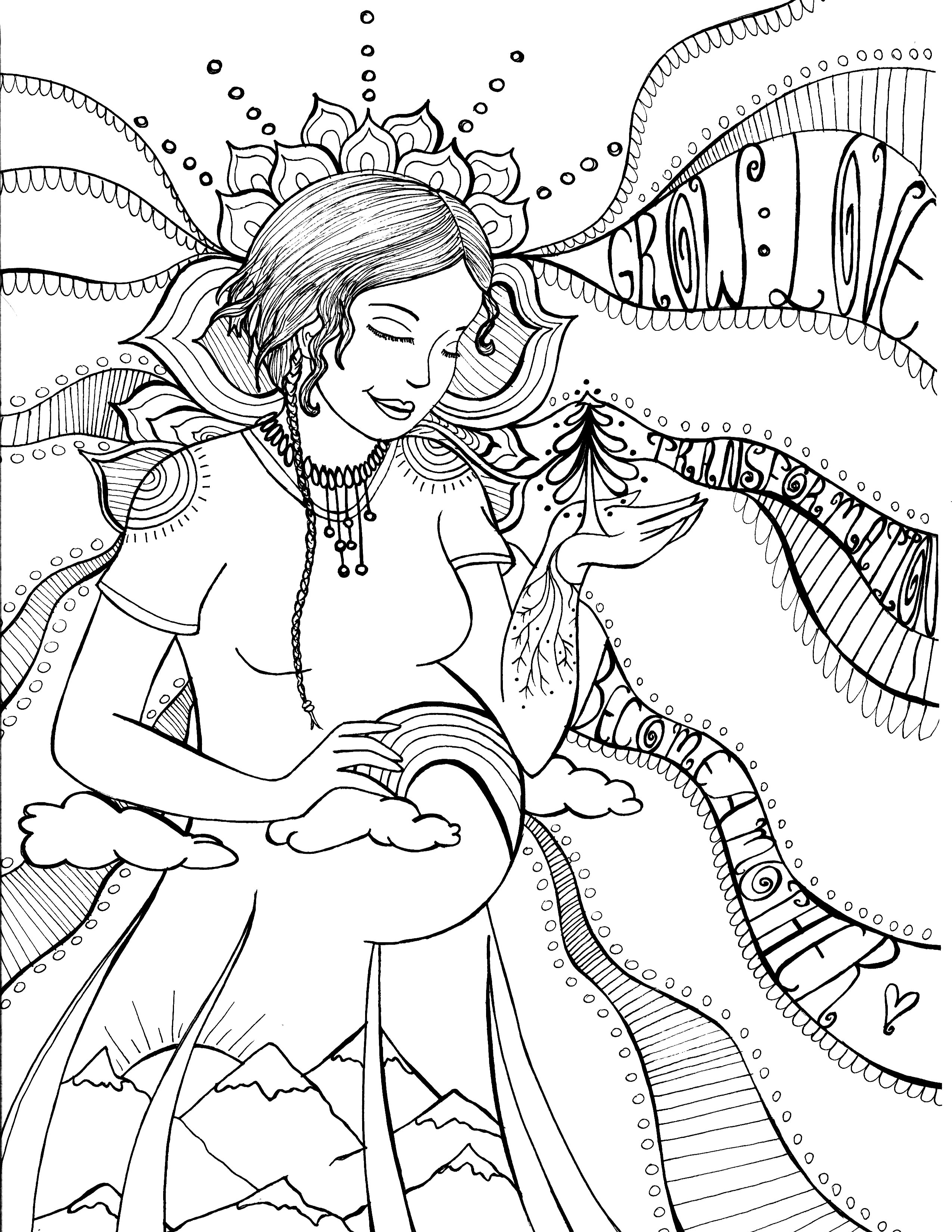 Pregnant Mom Coloring Pages at GetColorings.com | Free printable