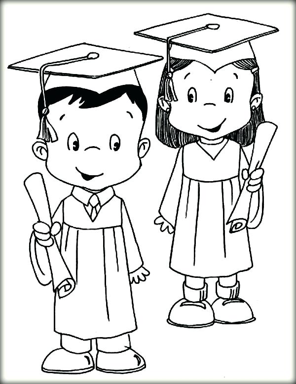 Free Graduation Coloring Pages 2020 - Clipart of graduation 2016