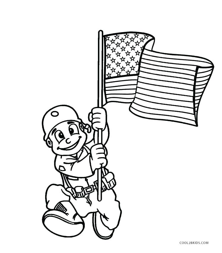 Preschool Veterans Day Coloring Pages At Free