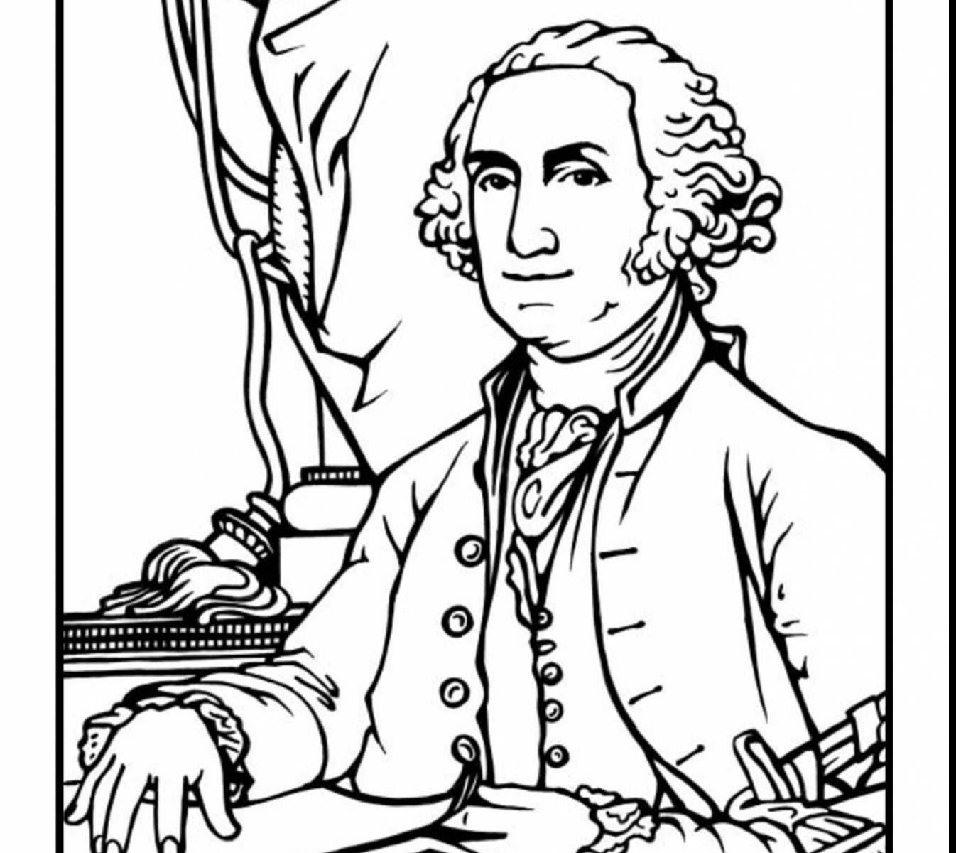 Джордж Вашингтон рисунок