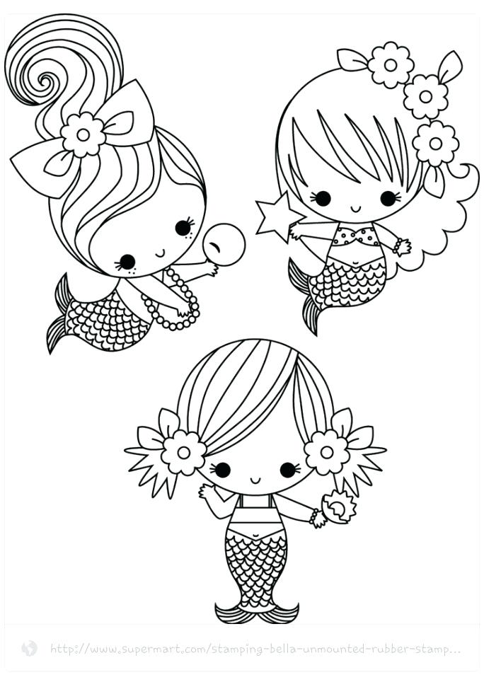 Pretty Mermaid Coloring Pages at GetColorings.com | Free printable