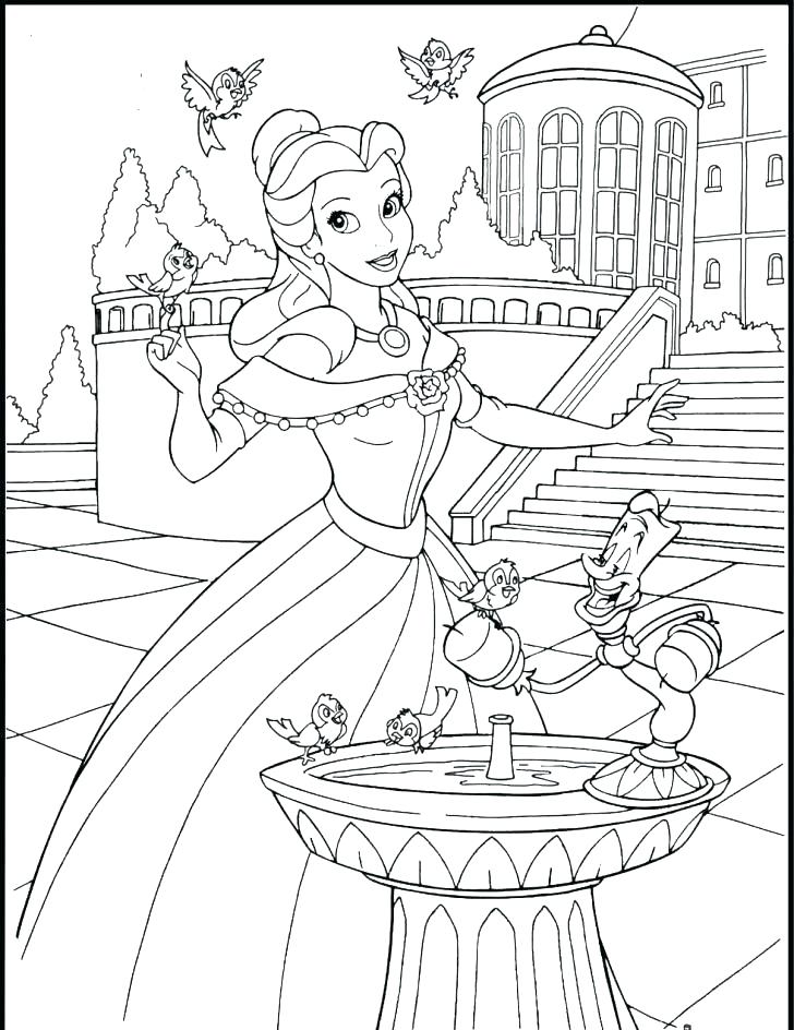 Princess And Castle Coloring Pages at GetColorings.com | Free printable