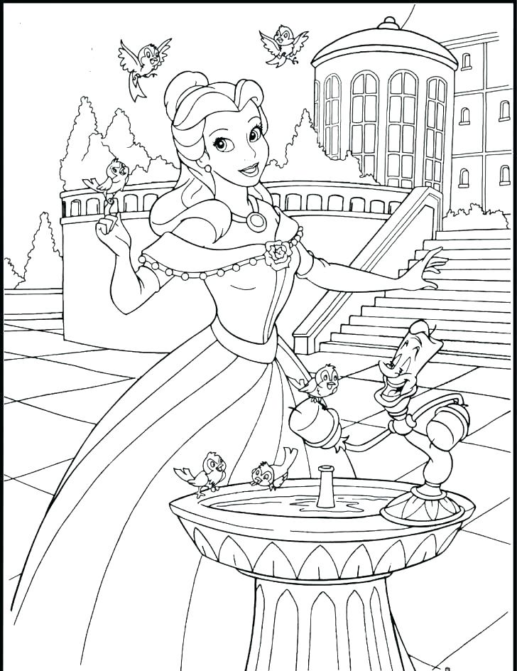 Princess And Castle Coloring Pages at GetColorings.com  Free printable