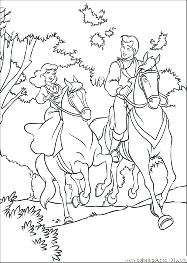 Princess And Horse Coloring Pages at GetColorings.com | Free printable