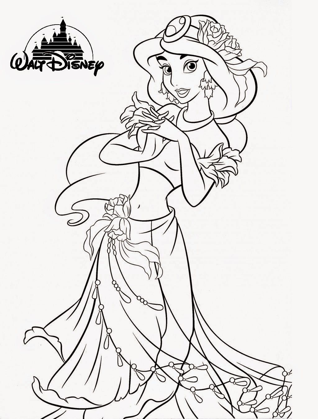 Princess Coloring Pages For Kids at GetColorings.com   Free ...