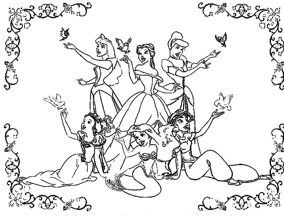 Princess Coloring Pages Pdf At GetColorings Free Printable 