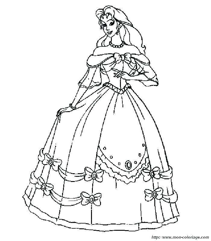 Princess Dress Coloring Pages at GetColorings.com | Free printable