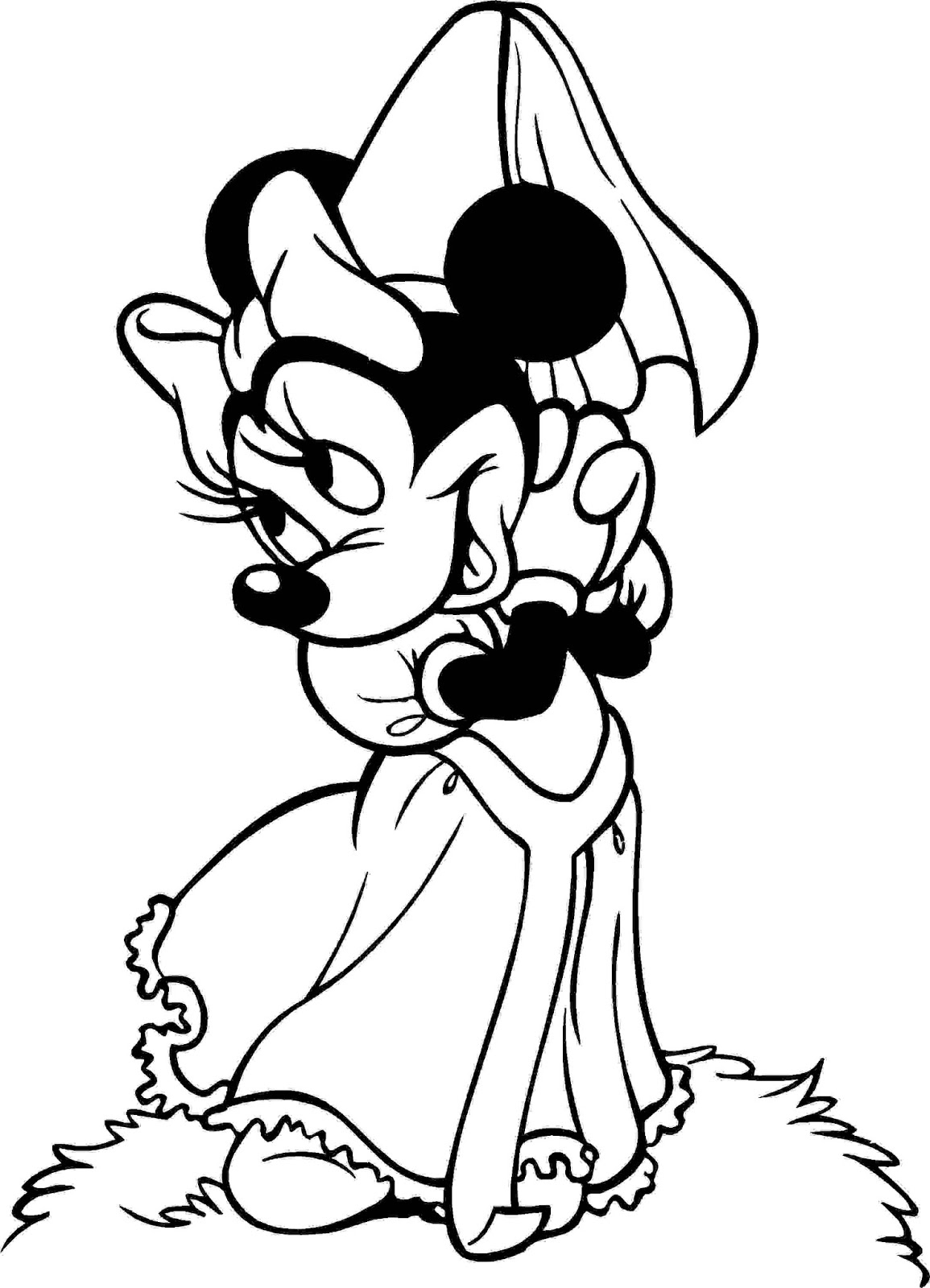 Princess Minnie Mouse Coloring Pages At GetColorings Free 