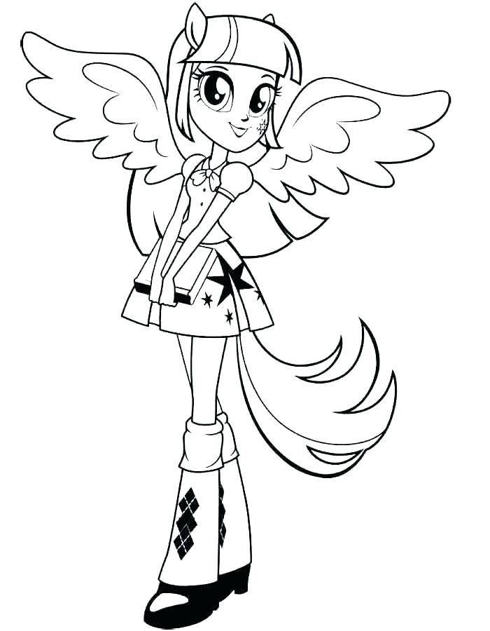 Princess Twilight Coloring Pages at GetColorings.com | Free printable