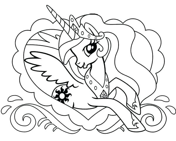Princess Unicorn Coloring Pages at GetColorings.com | Free ...