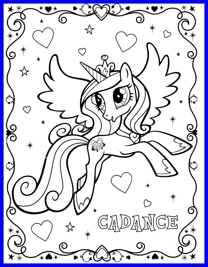 unicorn with princess coloring pages