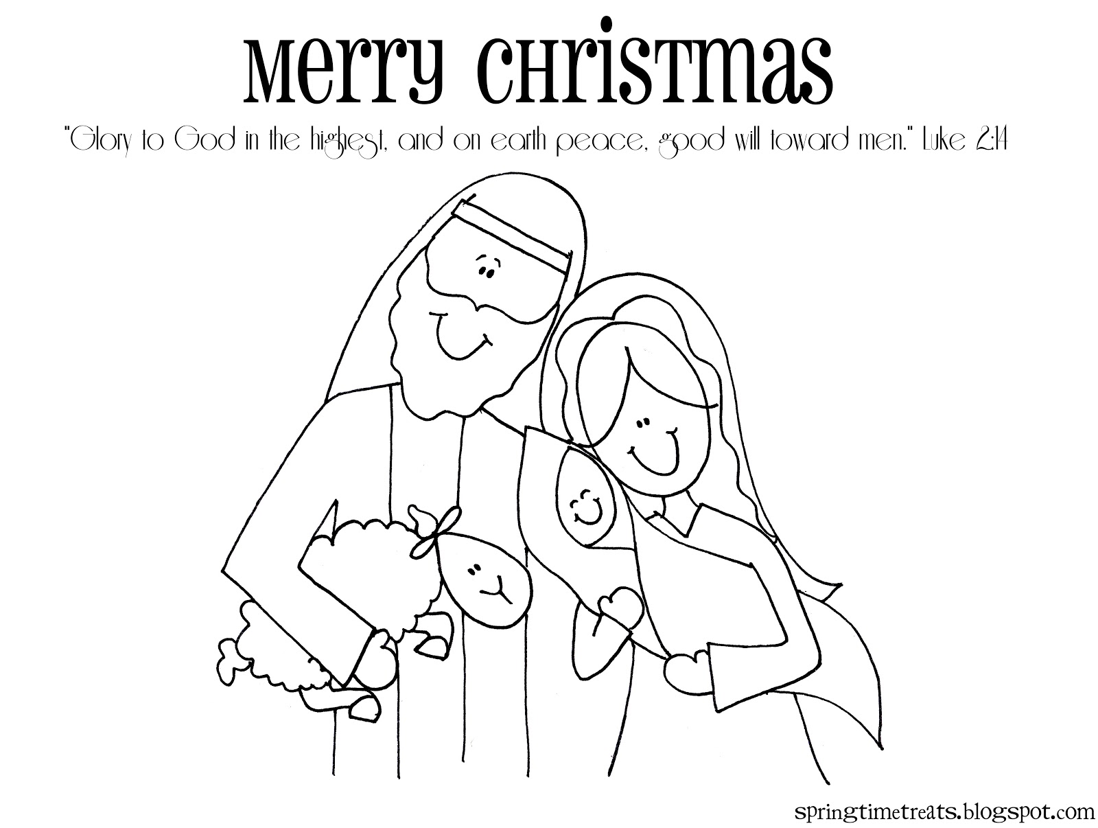 Printable Christmas Nativity Coloring Pages At Getcolorings Free