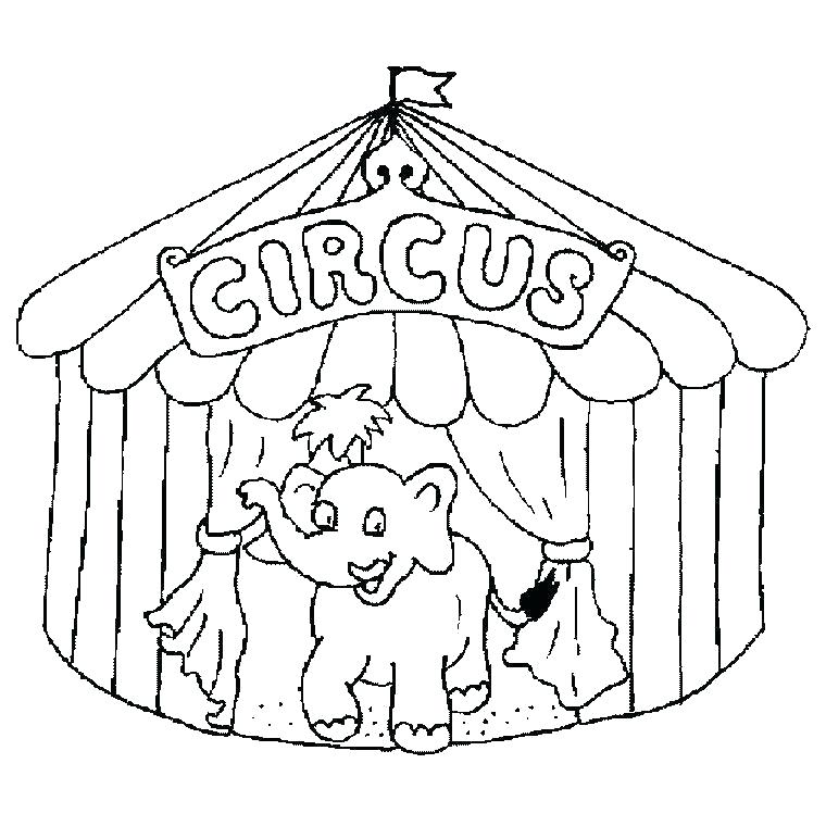 Printable Circus Coloring Pages at Free printable