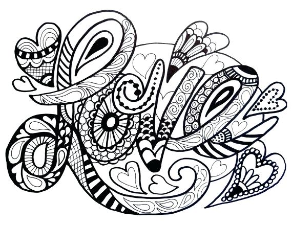 Printable Coloring Pages For Adults Love at GetColorings.com | Free