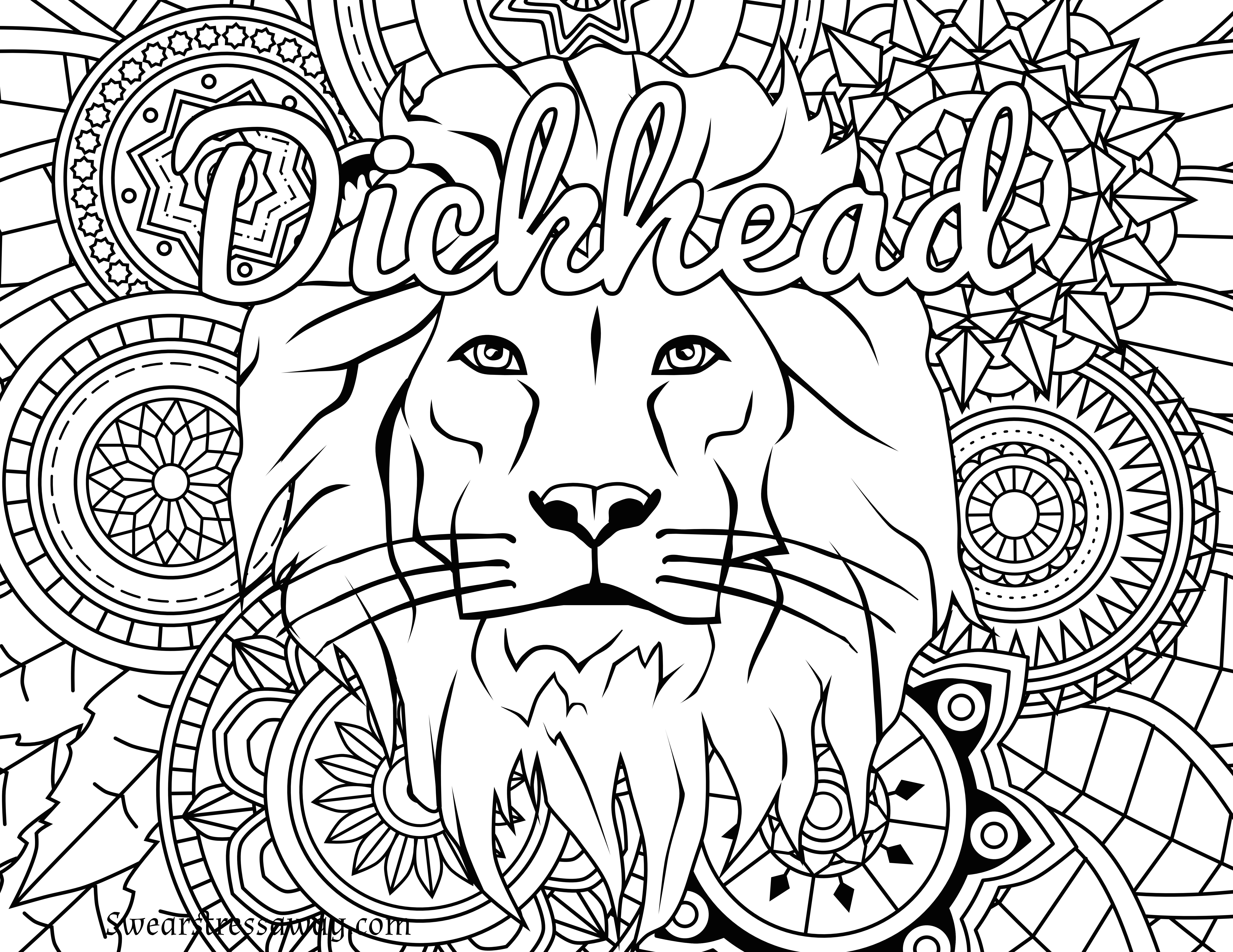 Printable Curse Word Coloring Pages at Free