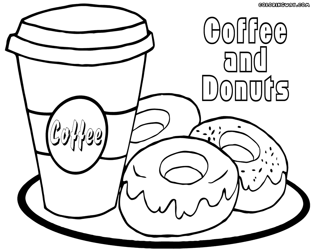 Printable Donut Coloring Pages at Free printable